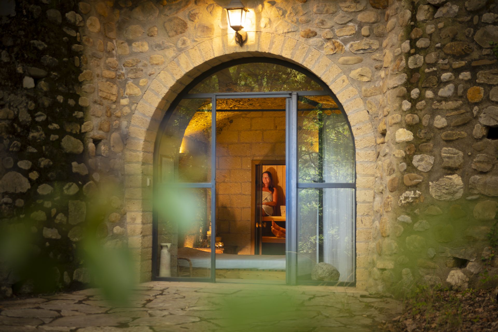 la sauna nel bosco